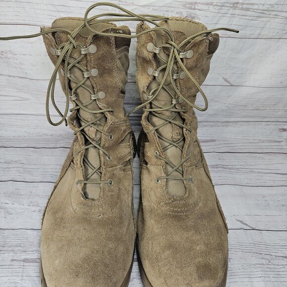 Bates Combat Boots Men\'s Size 15 M Brown Coyote Suede Vented E11031 main image 12